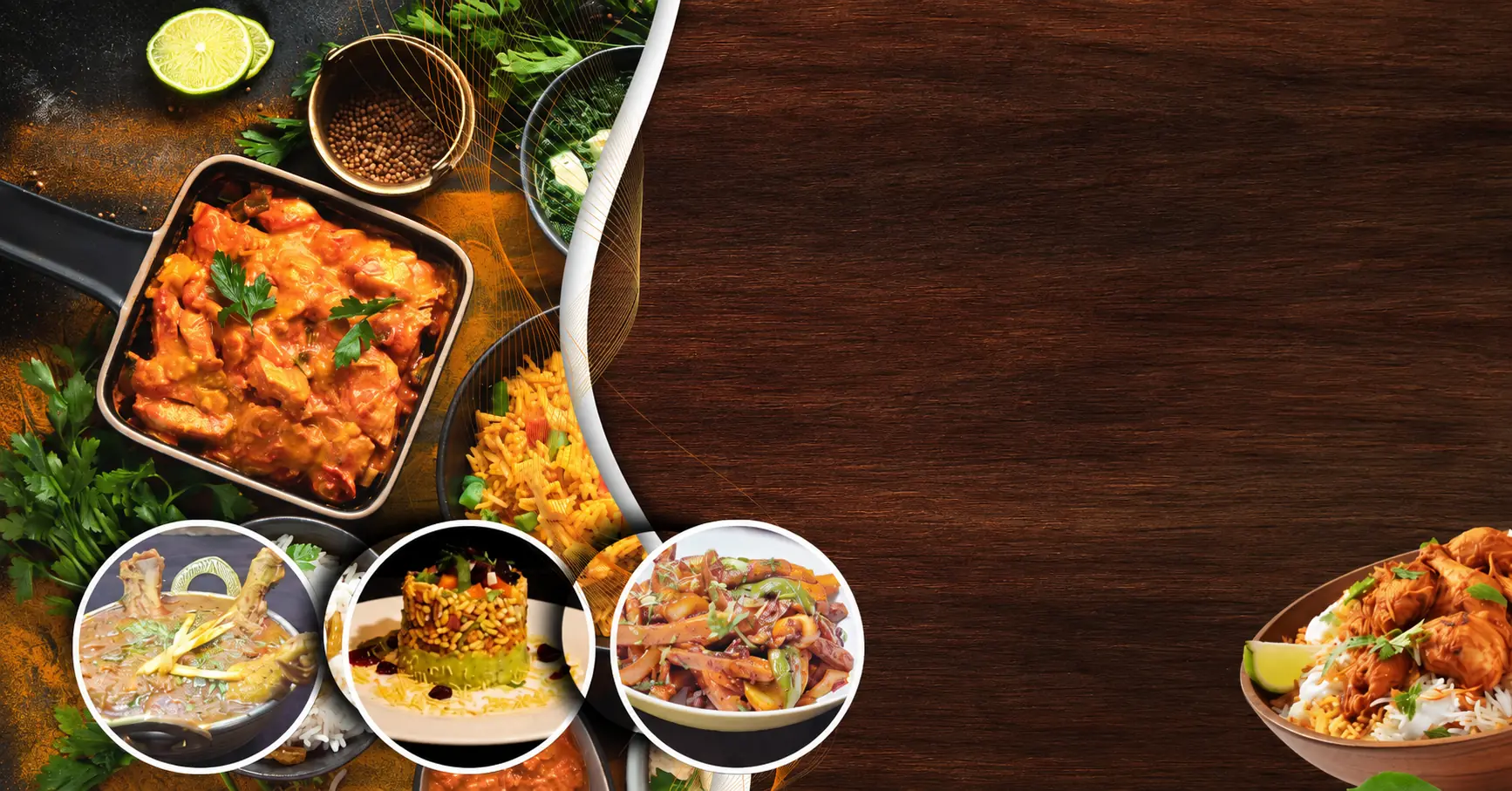 Saffron Indian restaurant signature dishes in the Canadian Rockies